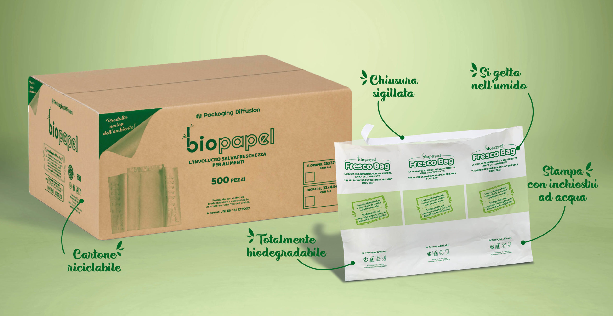 Biopapel: involucro salvafreschezza BIO